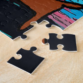 Dachshund-Sterrennacht Legpuzzel (Zijkant)