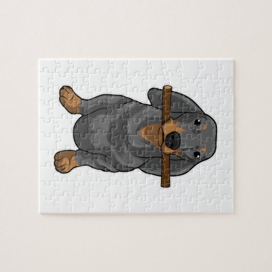 Dachshund Stick Legpuzzel (Horizontaal)