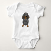 Dachshund Stick Romper (Voorkant)