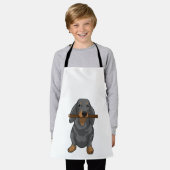 Dachshund Stick Schort (Gedragen)