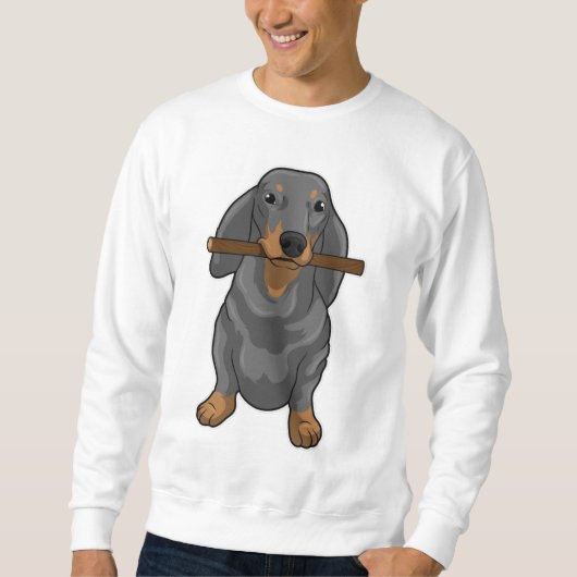 Dachshund Stick Trui (Voorkant)