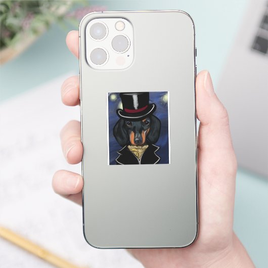 DACHSHUND STICKER (Telefoon)