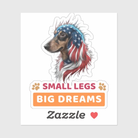 Dachshund Sticker (Vel)