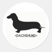 Dachshund Sticker (Voorkant)