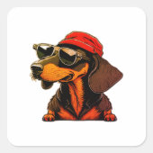 Dachshund sticker voor Dachshund liefhebbers (Voorkant)
