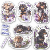 Dachshund stickers (Voorkant)