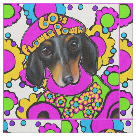 Dachshund stof (Close Up)