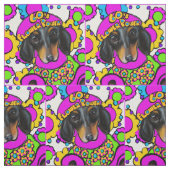 Dachshund stof (Swatch)