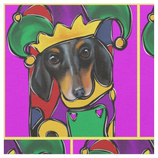 Dachshund stof (Close Up)