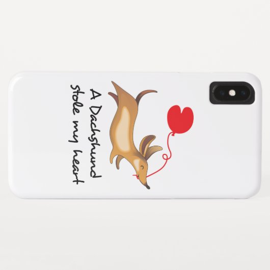 Dachshund Stole my Heart Case-Mate iPhone Case (Achterkant (horizontaal))