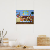 Dachshund Story Time Art Print (Keuken)