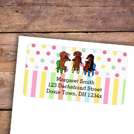 Dachshund Strijktrio Etiket