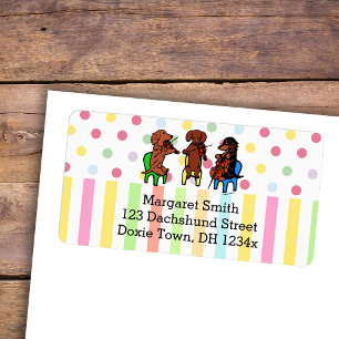 Dachshund Strijktrio Etiket