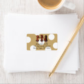 Dachshund String Trio-Adresetiketten Etiket (Insitu)