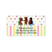 Dachshund String Trio Etiket (Voorkant)