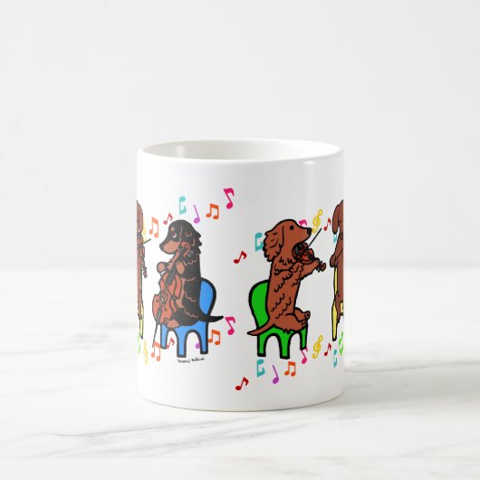 Dachshund String Trio Koffiemok (Center)