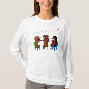 Dachshund String Trio Musicians Tshirt