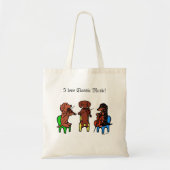 Dachshund String Trio Tote Bag (Voorkant)