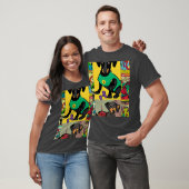Dachshund stripverhaal retro t-shirt (Unisex)