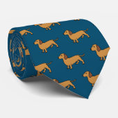 Dachshund Stropdas (Opgerold)