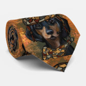 DACHSHUND STROPDAS (Opgerold)
