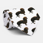 Dachshund Stropdas (Opgerold)