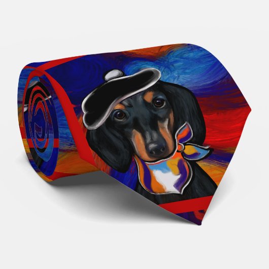 DACHSHUND STROPDAS (Opgerold)