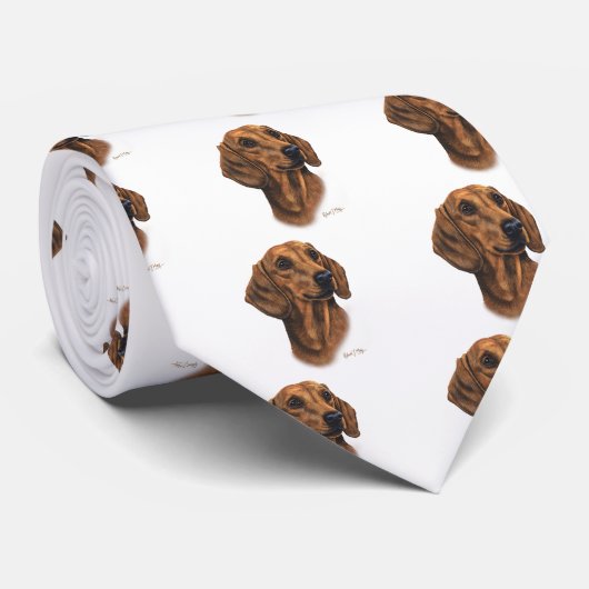 Dachshund Stropdas (Opgerold)