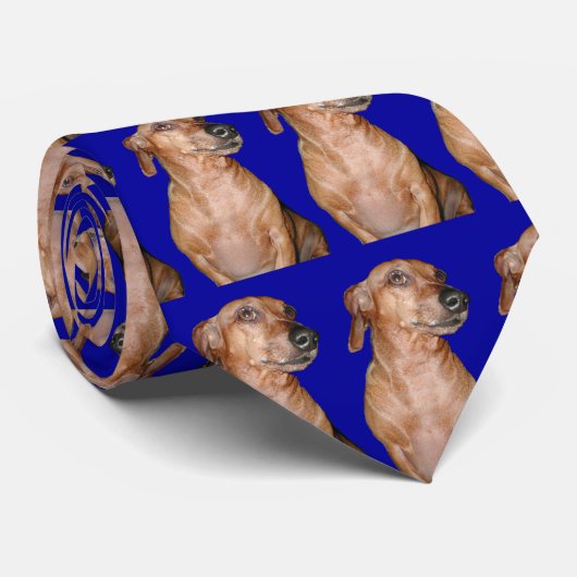 Dachshund Stropdas (Opgerold)