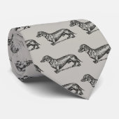 Dachshund Stropdas (Opgerold)
