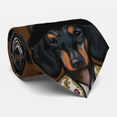 DACHSHUND STROPDAS (Opgerold)