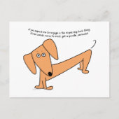 Dachshund Stupid Dog Tricks...voor Poodles! Briefkaart (Voorkant)