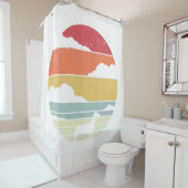 Dachshund Style Douchegordijn (In situ)