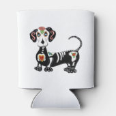 Dachshund Sugar Skull Blikjeskoeler (Achterkant)