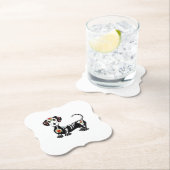 Dachshund Sugar Skull Kartonnen Onderzetters (Insitu)
