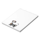 Dachshund Sugar Skull Notitieblok (Linkerzijde)