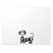 Dachshund Sugar Skull Notitieblok (Voorkant)
