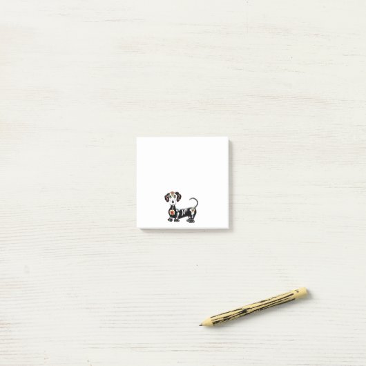 Dachshund Sugar Skull Post-it® Notes (Op bureau)