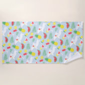 Dachshund Summer Wiener Dog Beach Towel Strandlaken (Voorkant)