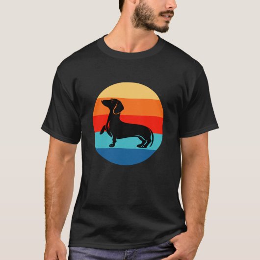 Dachshund Sunset T-shirt (Voorkant)