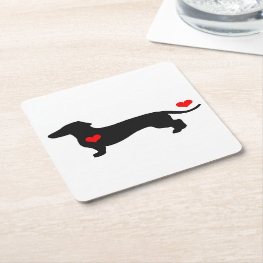 Dachshund SweeBaby Onderzetters (Schuin)