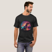 Dachshund Synthwave 80s Retrowave Aesthetic 1 T-shirt (Voorkant volledig)