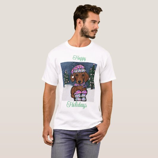 Dachshund   t-shirt (Voorkant volledig)