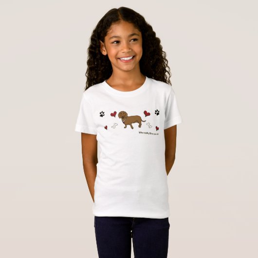 dachshund t-shirt (Voorkant volledig)