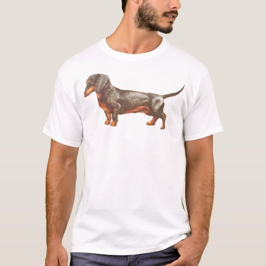 dachshund t-shirt (Voorkant)