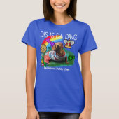 Dachshund T-shirt Rainbow (Voorkant)