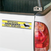 Dachshund Taxi Service Bumpersticker (Op Truck)