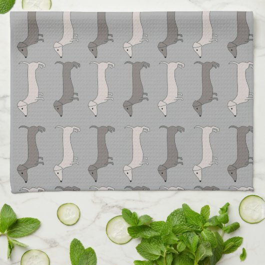 Dachshund Tea Towel Theedoek (Gevouwen)