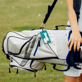 Dachshund Teal Blauwe Bagage Reis Tas Label Bagagelabel