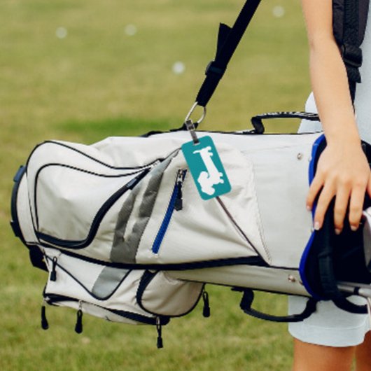 Dachshund Teal Blauwe Bagage Reis Tas Label Bagagelabel